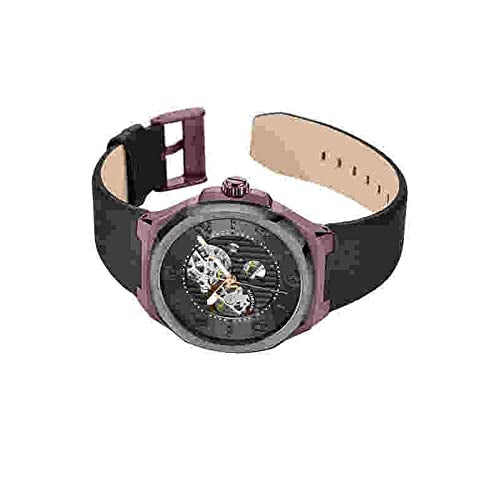 Kenneth Cole Automatic Grey Dial Brown Leather Strap Watch for Men - KCWGE2233103MN - Image 3