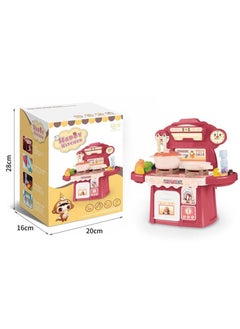 Swift 30 Pcs Kitchen Toys Imitated Chef Light Music Pretend Cooking Food Play Dinnerware Set Safe Cute Children Girl Toy Gift Fun Game Toy Kitchen  - Image 2