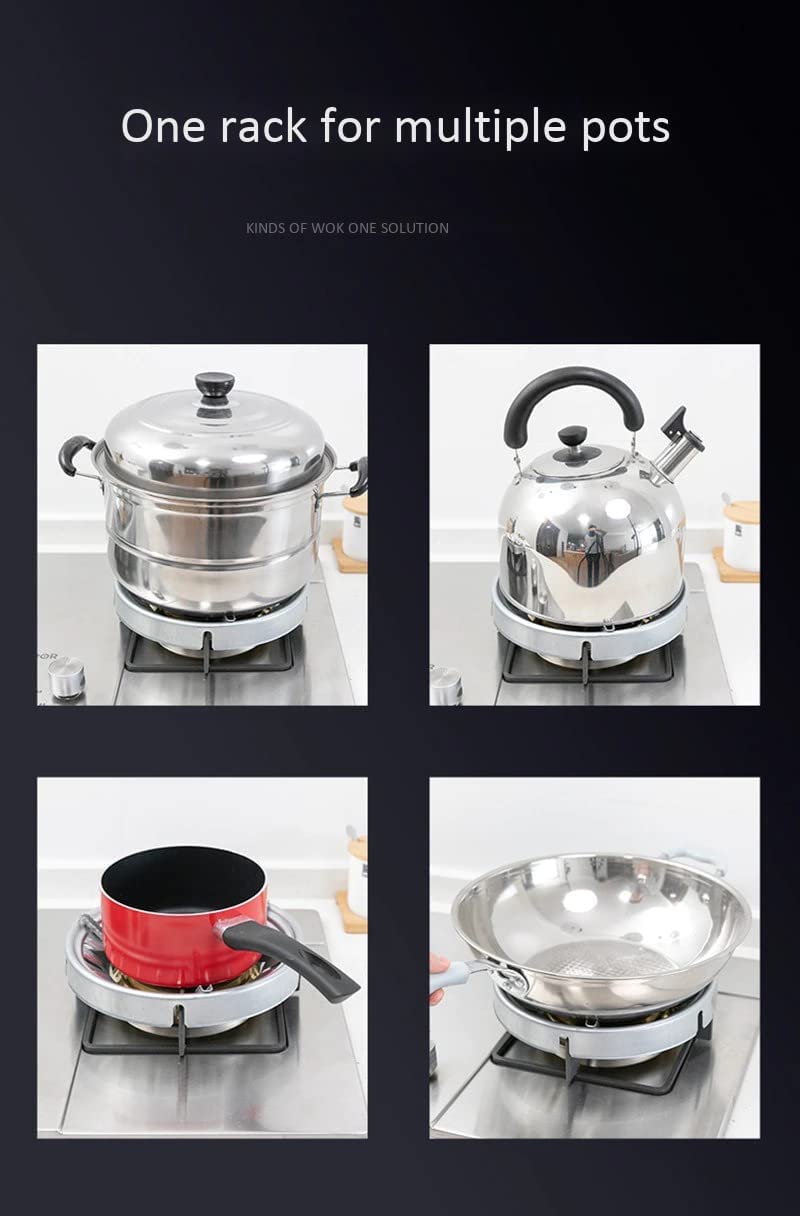 OANGO Gas Saver Burner Stand Gas Saver Jali Ring Home Gas Stove Fire Windproof Energy Saving Stand Gas Stand For Gas Chula Stand Stove Protector Washable Pack Of 1 Open - Image 4