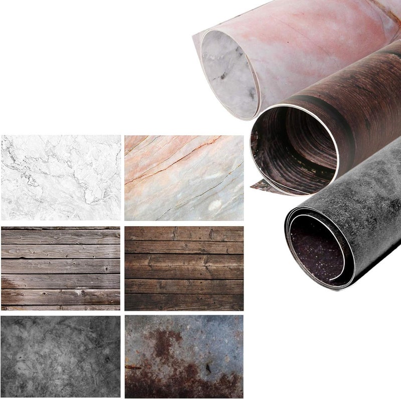 BPA 2 in 1 Food Photography Backdrop - Marble & Wood - Image 1