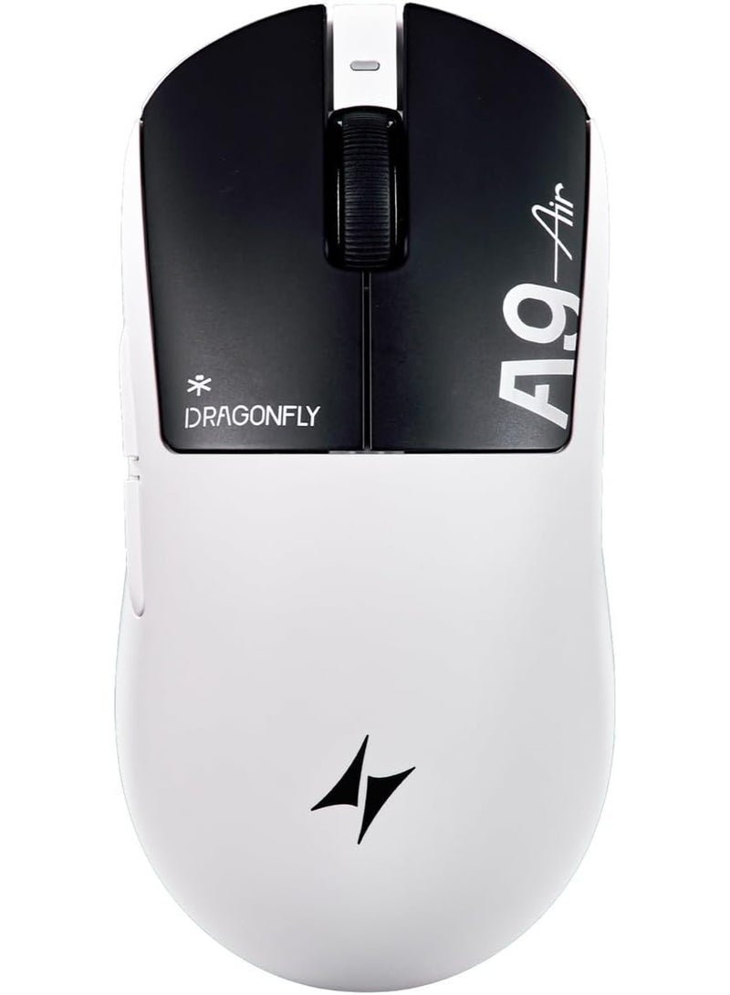 ATK Dragonfly A9 Air Mouse inalámbrica para juegos, 47g de peso ligero, sensor ultra PAW3950, MCU Nordic 54L15, tasa de sondeo de 8K, batería de 300 horas, modo dual 2.4G/con cable