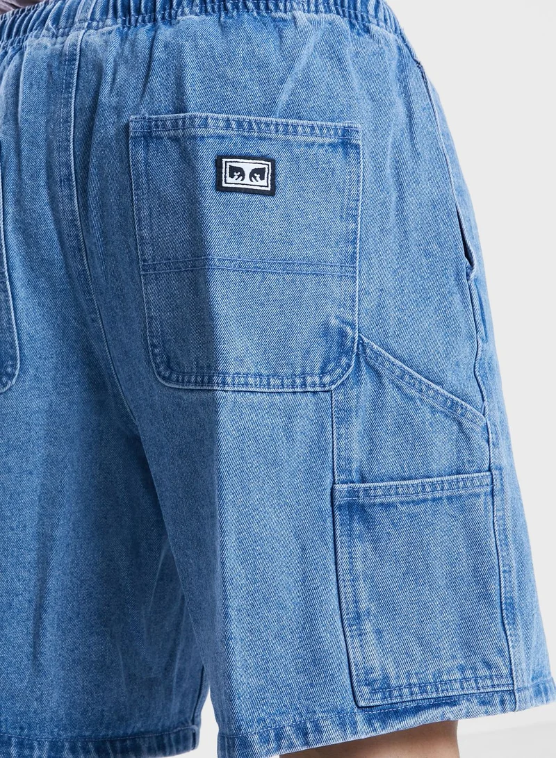 OBEY Easy Denim Carpenter Shorts