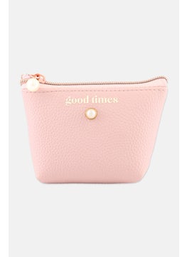 Posh  Pop Kids Girl Brand Logo Coin Pouches 10 H x 14 L x 5 W cm, Pink  - Image 1