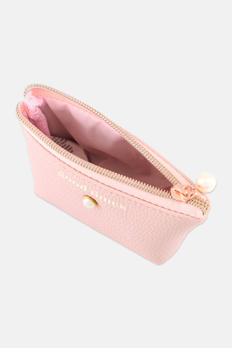 Posh  Pop Kids Girl Brand Logo Coin Pouches 10 H x 14 L x 5 W cm, Pink  - Image 2