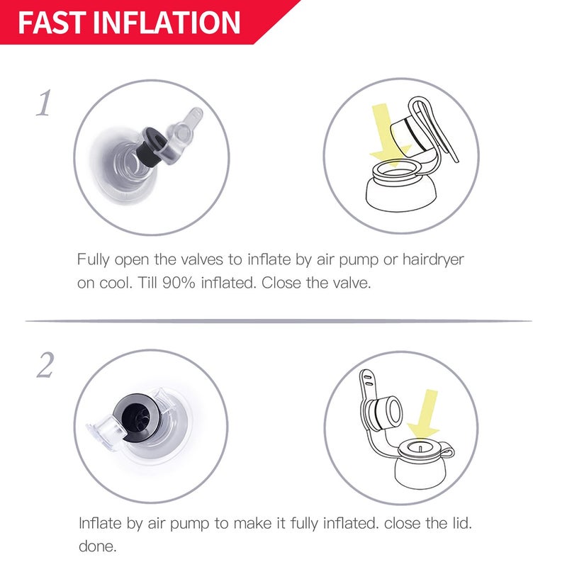 Novelty Place Giant Inflatable Beach Ball, Pool Toy for Kids & Adults - Jumbo Size 4.6 Feet (55 Inches) - Image 5