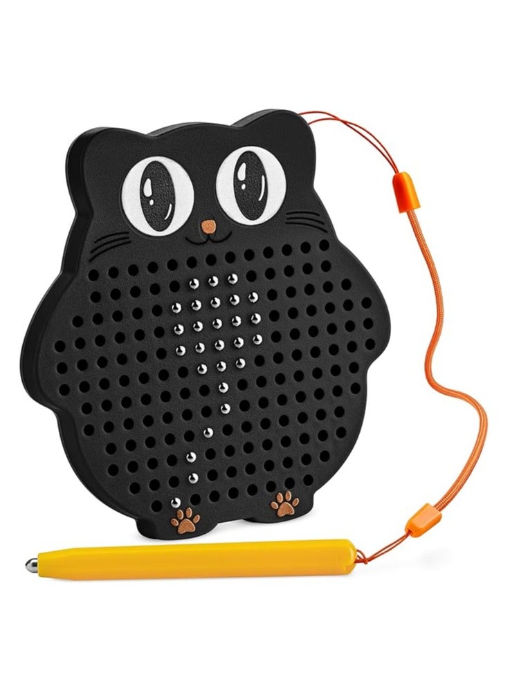 لياوسيسي لوحة الرسم المغناطيسية للأطفال مع قلم قلم وخرز مغناطيسي مغلق بالكامل حسي لطيف شكل بومة المغناطيس لوحة مغناطيسية لعبة الكمبيوتر اللوحي كهدية عيد ميلاد أنشطة السفر على الطريق أساسيات تنمية الدماغ للأطفال الصغار الأولاد والبنات - Image 1