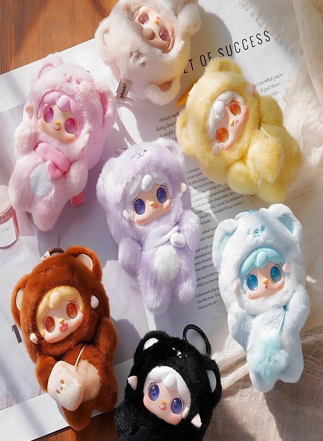 MTNSPTCR Yooki Take a Bite of Bear Series Plush Blind Box 1 PCS- Cute Vinyl Face Random Design Action Figures, Collectible Mystery Stuffed Toys Bag Charm Birthday for Girls - Image 3