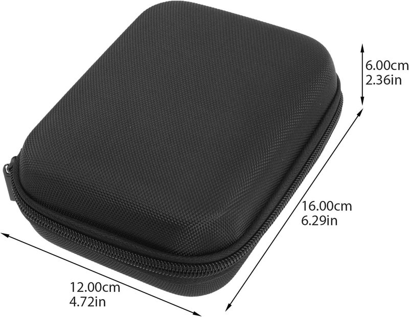 Portable Hard Drive Case Oxford Cloth EVA Electronic Accessories Organizer Bag with Mesh Pockets Compact Power Bank and USB Cable Storage for Travel and Daily Carry - Image 2