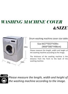 Washer Cover Dryer Washine Machine Waterproof and dustproof thickening Front Loading Silver Coating Oxford Cloth Roller Washing Sun resistant Dust - pzsku/ZD95353F906F71F6F9069Z/45/_/1724240268/42d881e3-bed3-4b27-ae07-5c4b87855fd5