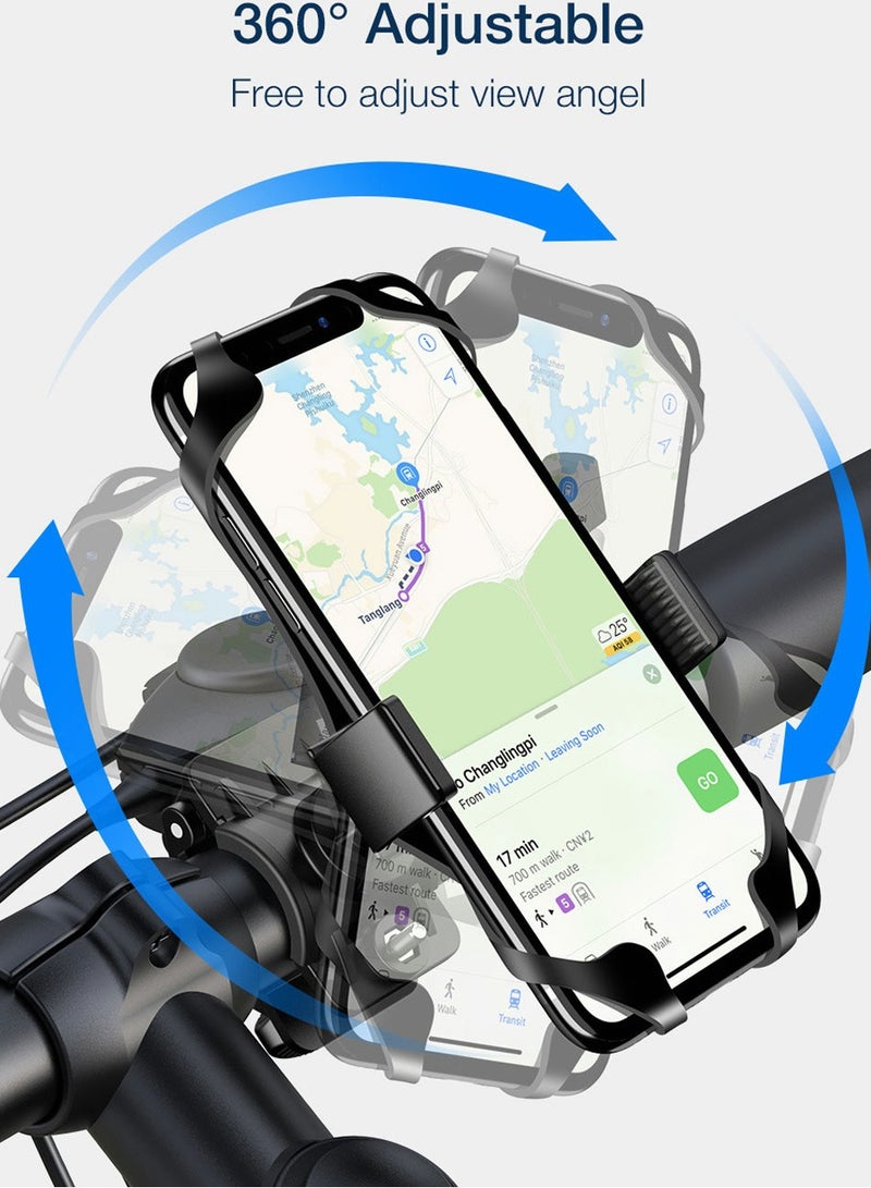 Phone Holder Mount for Bike Universal Handlebar Motocycle Bicycle Cell Clamp Adjustable iPhone 11 Pro Max S9 S10 and 3.5" to 7" Smartphones - Image 3