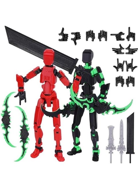 Assembled Action Figures, Dummy 13 3D Printed Multi-Jointed Movable for Stop Motion Animation, for Collectors Desktop Decorations