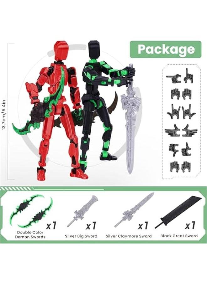 null - Assembled Action Figures, Dummy 13 3D Printed Multi-Jointed Movable for Stop Motion Animation, for Collectors Desktop Decorations - Image 1