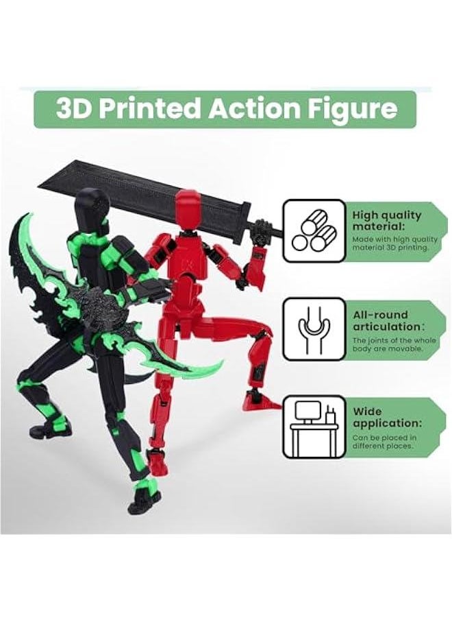 null - Assembled Action Figures, Dummy 13 3D Printed Multi-Jointed Movable for Stop Motion Animation, for Collectors Desktop Decorations - Image 1