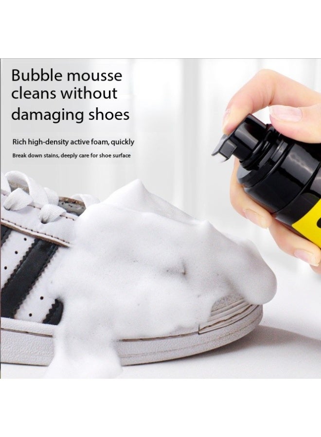 حذاء رياضة Shoe Cleaning Mousse, suitable for various shoe types including sneakers, white shoes, boots, canvas shoes, and leather shoes. - Image 2