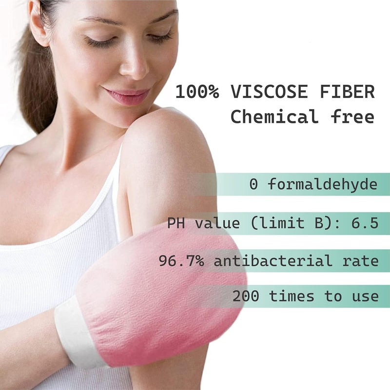Turkish Hammam Viscose Exfoliating Bath Gloves Moroccan Body Scrub Mitt for Sauna Skin Massage Detox - Image 2