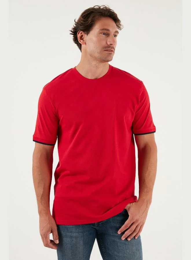 Buratti  Buratti Stretch Cotton Regular Fit Crew Neck T Shirt Men's T SHIRT 5902981 for Men | Best Price UAE