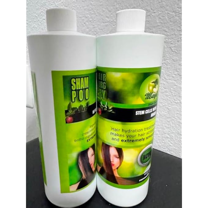 Magic CIRUGIA CAPILAR DE CELULAS MADRES DE MANZANA CON ARGAN (32 OZ + SHAMPOO) ALISADO PERFECTO Y NATURAL. (16OZ) - Image 3