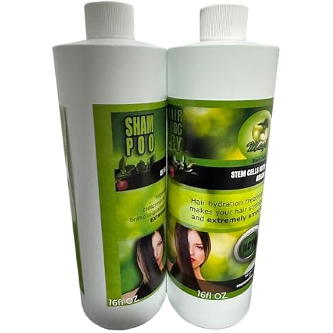 Magic CIRUGIA CAPILAR DE CELULAS MADRES DE MANZANA CON ARGAN (32 OZ + SHAMPOO) ALISADO PERFECTO Y NATURAL. (16OZ) - Image 1