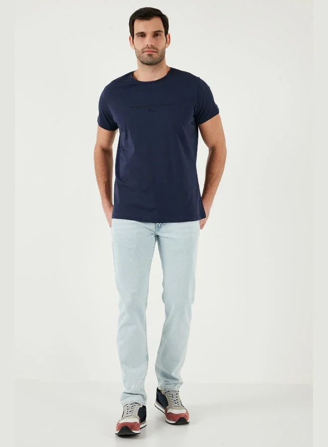 Buratti  Buratti Cotton Slim Fit Crew Neck T Shirt Men's T SHIRT 541TACTICAL for Men | Best Price UAE