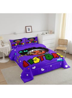 Erosebridal Erosebridal I Am Black History Twin Comforter Set Black Boy Bedding American African Boy Bed Comforter 2 Pieces, Cute Black Afro Boy Quilt for Kids Melanin Kawaii Room Decor  - Image 3