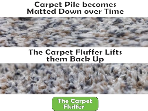 Johnny World The Carpet Fluffer by Johnny World Products – Revitalize Matted Carpets and Rugs Instantly – Handheld, Easy-to-Use Tool for High-Traffic Areas, Stairs, and Pet Hair Removal - Image 4