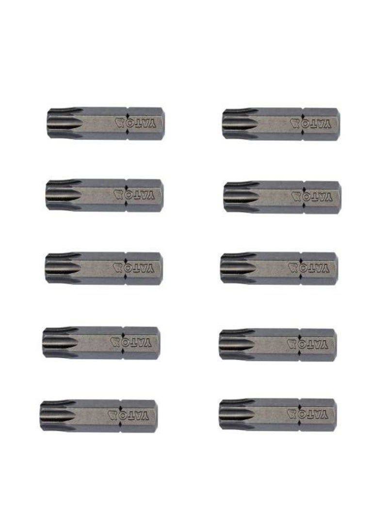 Yato YATO Screwdriver Bits 1/4"x25mm Torx T40 10pcs/Box YT-78147 