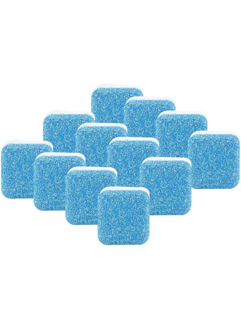 أقراص فوارة لتنظيف الغسالات، منظف صلب للغسالات، مزيل للبقع مع تطهير ثلاثي للحمام والمطبخ (12 قطعة) - Image 1