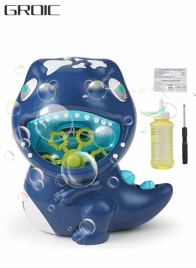 GROIC Dinosaur Bubble Machine, Automatic Bubble Blower Dinosaur Toys, Summer Outdoor Toys,Camping, Party Supplies Bubble Toys  - Image 1
