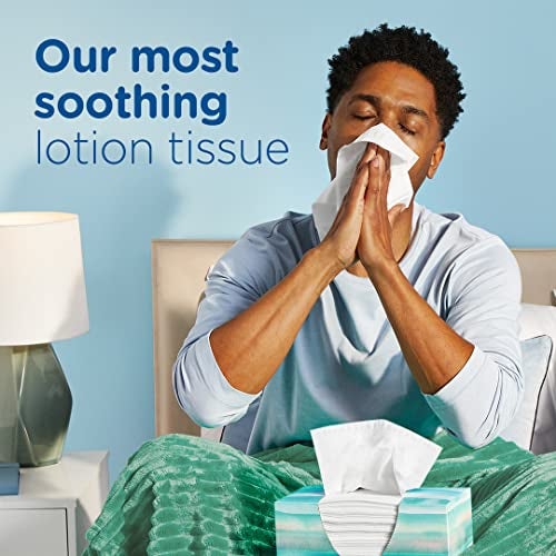 Puffs Plus Lotion Facial Tissues 4 Family Boxes 124 tissues per box - Image 5