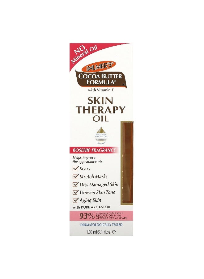 PALMER'S - Palmer's, Cocoa Butter Formula® with Vitamin E, Skin Therapy Oil, Rosehip Fragrance, 5.1 fl oz (150 ml) - Image 1