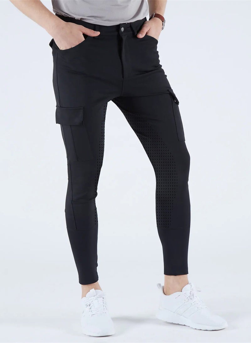 general Full Seat Riding Breeches Men Pocket Equestrian Horse Riding Pants - Image 1