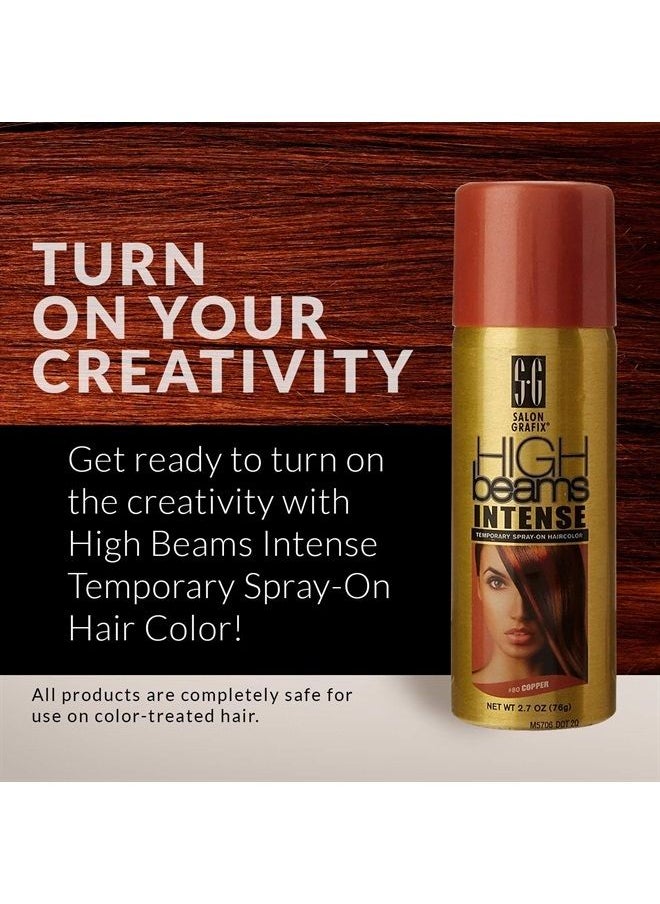 High Ridge - High Beams Intense Spray-On Hair Color -Copper - 2.7 Oz - Add Temporary Color Highlight to Your Hair Instantly - Great for Streaking, Tipping or Frosting - Washes out Easily - Image 1