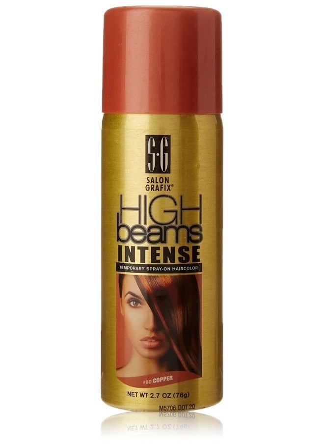 High Ridge - High Beams Intense Spray-On Hair Color -Copper - 2.7 Oz - Add Temporary Color Highlight to Your Hair Instantly - Great for Streaking, Tipping or Frosting - Washes out Easily - Image 1