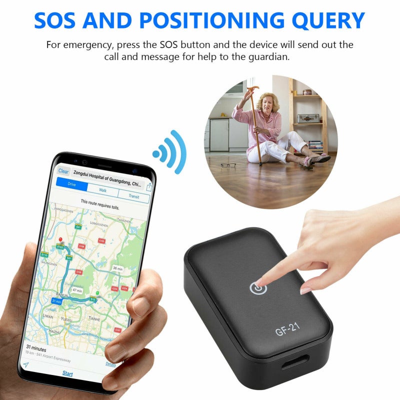 جهزة تتبع GPS: مادة فائقة سوداء عالية المتانة - تتبع في الوقت الحتحكم صوتي عن بعد - مكالطة طوارئ SOS لمراقبة المركبات وكبار السن والحيوانات الأليفة - Image 5