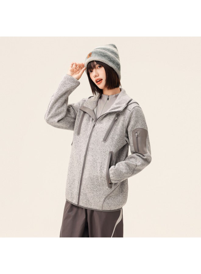 Flying in the snow Unisex Hooded Fleece Jacket 2025 Autumn New Couples Versatile Streetwear Home Casual Jacket - Image 4