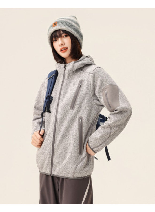 Flying in the snow Unisex Hooded Fleece Jacket 2025 Autumn New Couples Versatile Streetwear Home Casual Jacket - Image 1