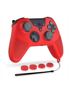 Geekria Handle Protective Cover Compatible With Luna Controller Antithrow Handle Protective Silicone Cover Compatible For Luna Wireless Controller (Red)  - Image 1