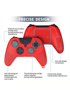Geekria Handle Protective Cover Compatible With Luna Controller Antithrow Handle Protective Silicone Cover Compatible For Luna Wireless Controller (Red)  - Image 4