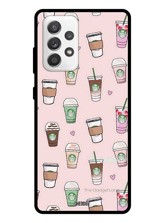 Protective Case Cover For Samsung Galaxy A72 coffee-patterns