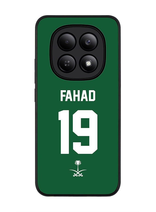 For Xiaomi Redmi Note 15 4G Case,Slim fit Camera Protection, Shockproof Thin Phone cover  - Football - Saudi Arabia,  Fahad