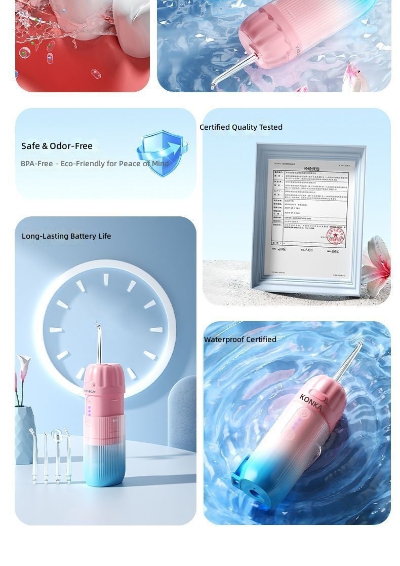 KONKA Portable Dental Water Flosser for Home Use, Orthodontic Tooth Cleaning - Image 4
