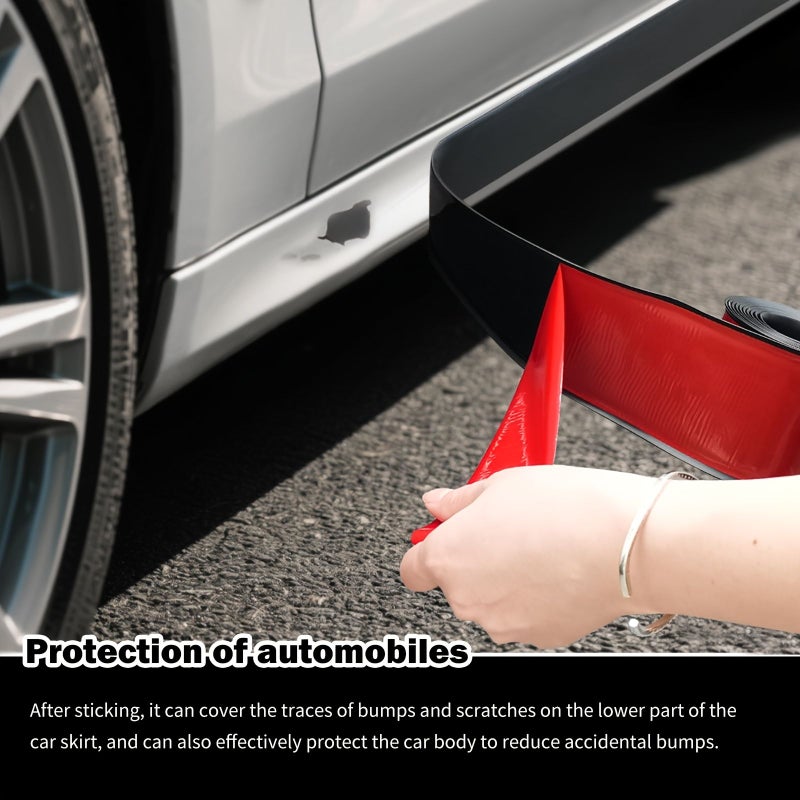 White 2 Rolls Car Door Anti Collision Strips, 78.74Inch, Nail Free Drill Free - Image 3