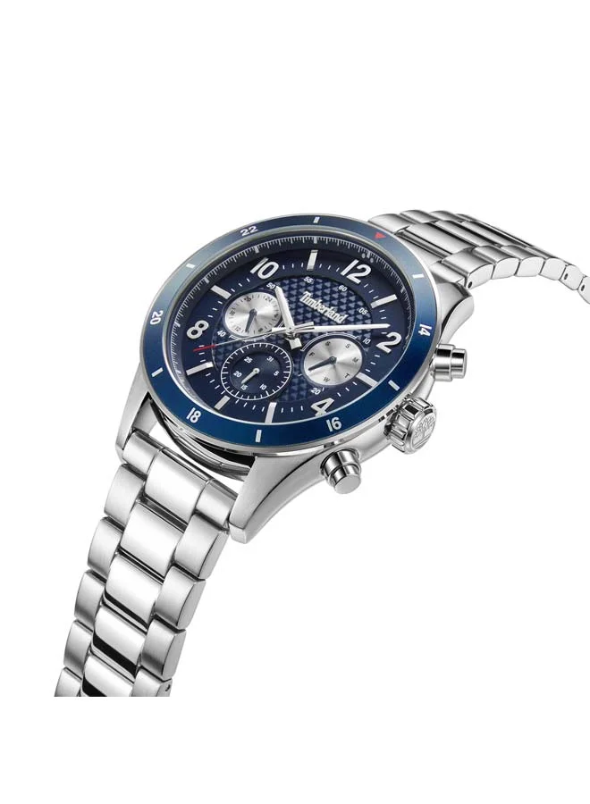 Timberland Ashmont Blue Dial Stainless Steel Bracelet Multifunction Watch for Men