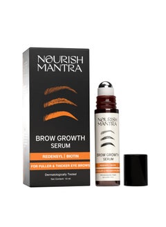 NOURISH MANTRA Nourish Mantra Eyebrow Growth Serum | Formulated with Redensyl, Biotin, Peptides & Amino Acids | Natural Eyebrow Serum and Enhancer for Thicker Brows | Brow Enhancing Serum 10 ml  - Image 1