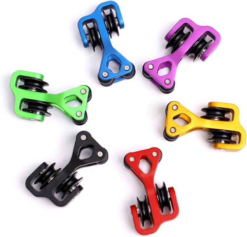 HRCHCG Aluminum Compound Bow Cable Slide Archery Bow String Splitter Roller Glide Replacement Bowstring Separator Arrow Pulley - Image 3
