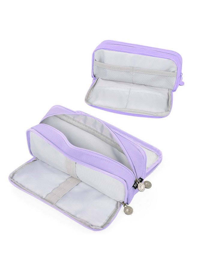 Coolzon Large Pencil Case for Girls Boys,Big Capacity Pencil Cases with 3 Compartments Pen Bag Pouch Holder School Stationery Organizer Makeup Cosmetic Bag for Kids Women Men Teenagers Students, - Image 1