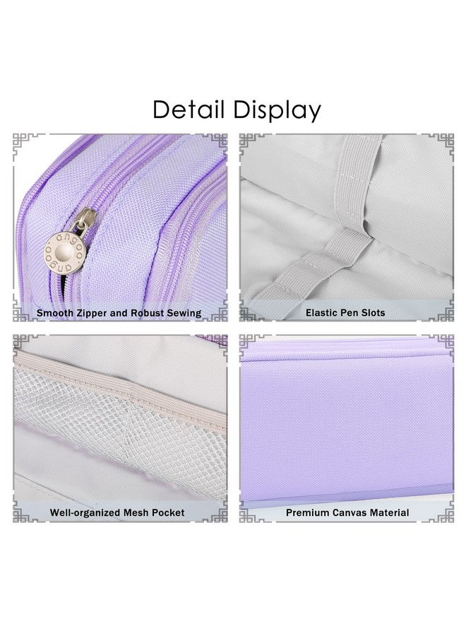 Coolzon Large Pencil Case for Girls Boys,Big Capacity Pencil Cases with 3 Compartments Pen Bag Pouch Holder School Stationery Organizer Makeup Cosmetic Bag for Kids Women Men Teenagers Students, - Image 2