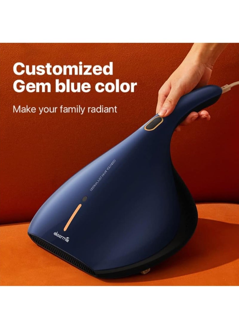 Generic CM818 Portable Dust Removal Vacuum Cleaner Dust Remover with UV Sterilization Vacuum Cleaner 13000 Pa for Bed and Sofa 450 Watt Strong Suction Blue Latest Version  - Image 5