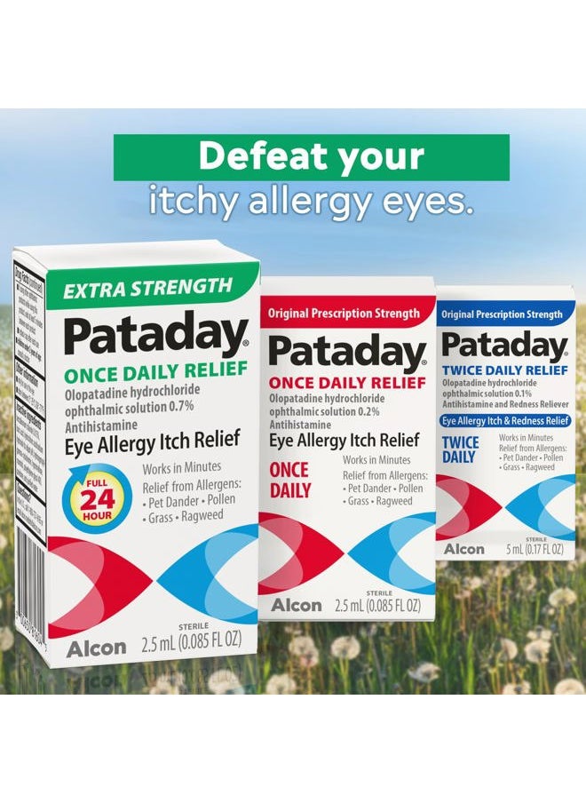 Alcon - Pataday Once Daily Relief Allergy Eye Drops by Alcon, for Eye Allergy Itch Relief, 2.5 ml (Pack of 2) - Image 1