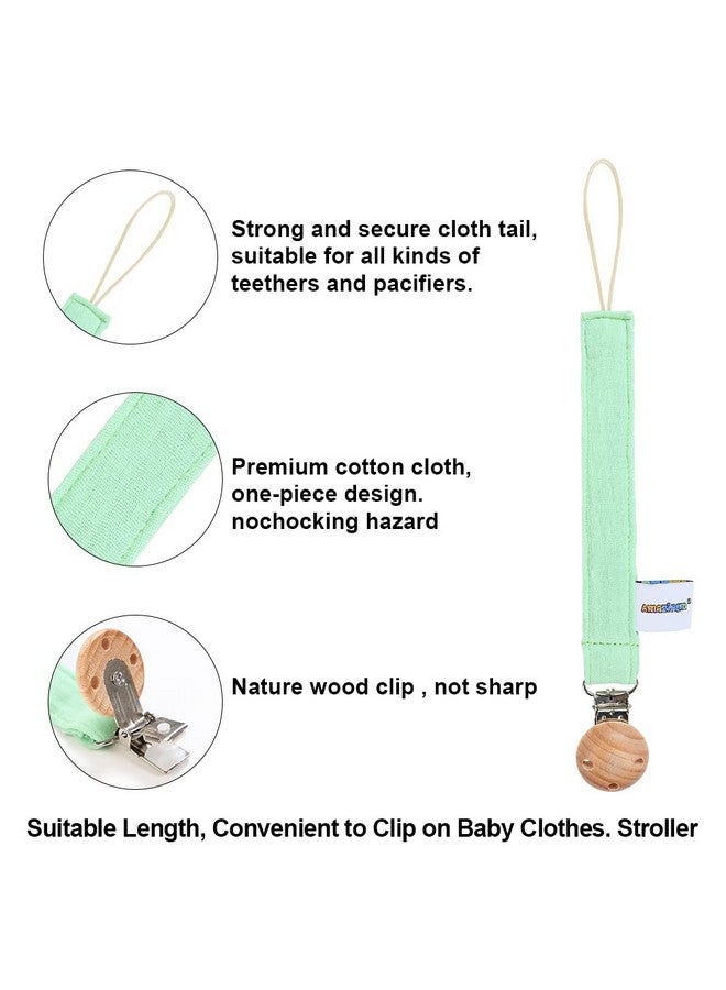 AmazingM Baby Food Grade Silicone Tractor Car Teether Toy with Pacifier clip Holder,Teething Pain Relief Toys Gift Set for 3 Months+ Boys and Girls,Freezer Safe,BPA Free (Green) - Image 2